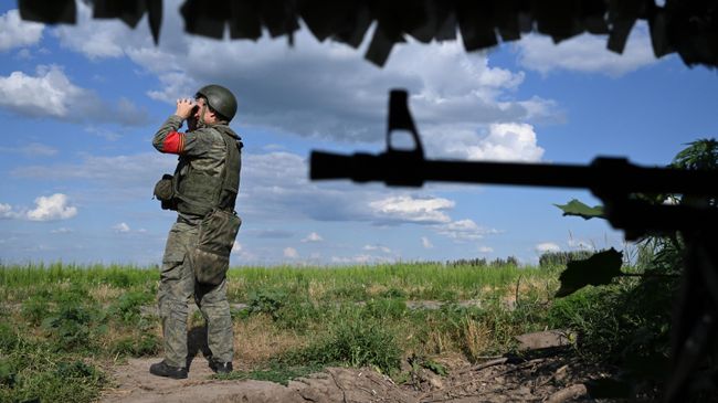 Военнослужащий в зоне проведения спецоперации