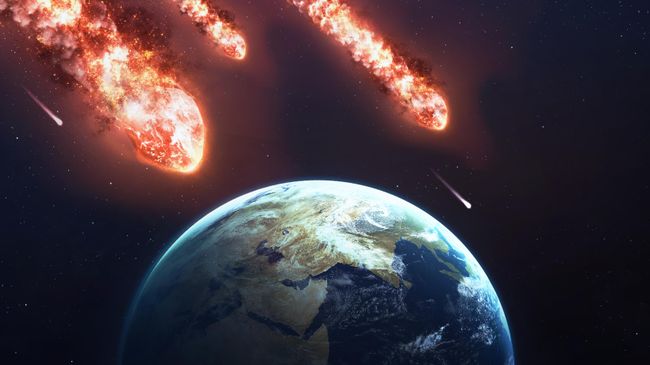 Иллюстрация метеоритного дождя