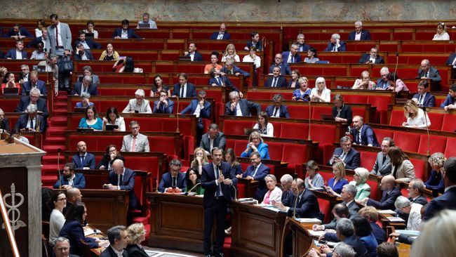 Парламентская сессия в Национальном собрании Франции
