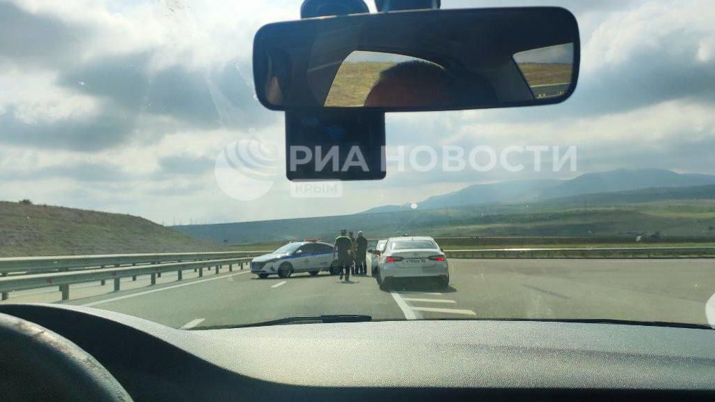 Блокпост возле села Льговское в Крыму Блокпост возле села Льговское в Крыму - РИА Новости, 1920, 19.07.2023