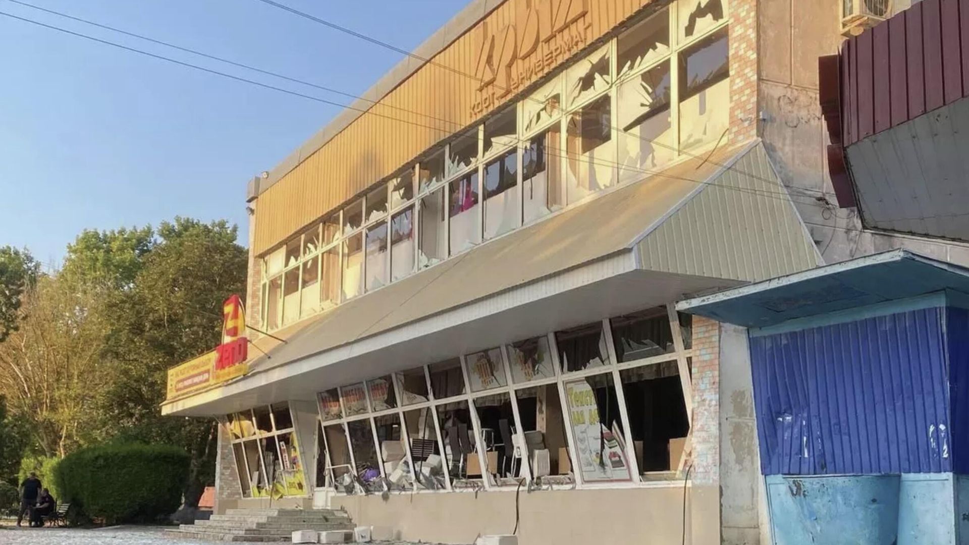 Последствия атаки беспилотника в поселке Раздольное Последствия атаки беспилотника в поселке Раздольное - РИА Новости, 1920, 20.07.2023