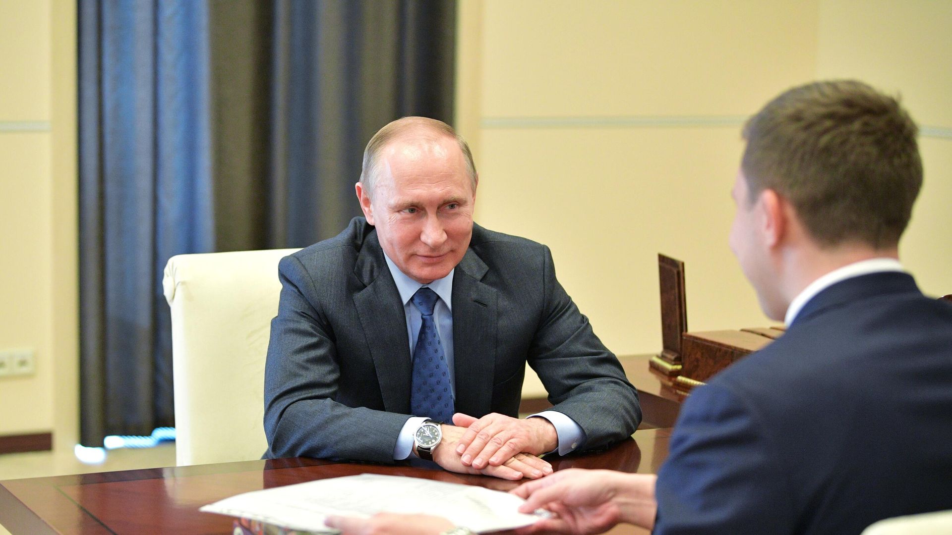 Владимир Путин и Сергей Карякин Владимир Путин и Сергей Карякин - РИА Новости, 1920, 21.07.2023