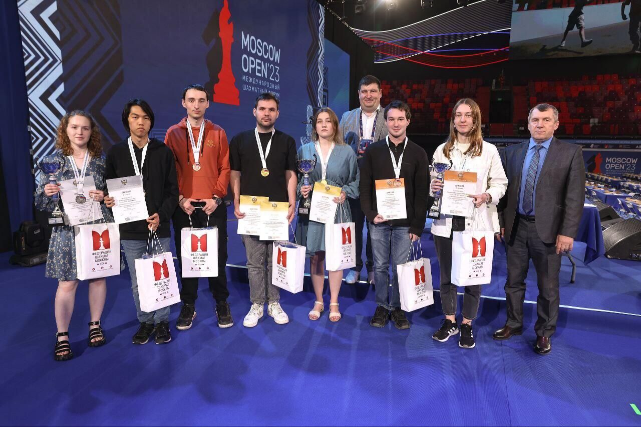 Призеры Международного шахматного форума Moscow Open 2023 Призеры Международного шахматного форума Moscow Open 2023 - РИА Новости, 1920, 21.07.2023