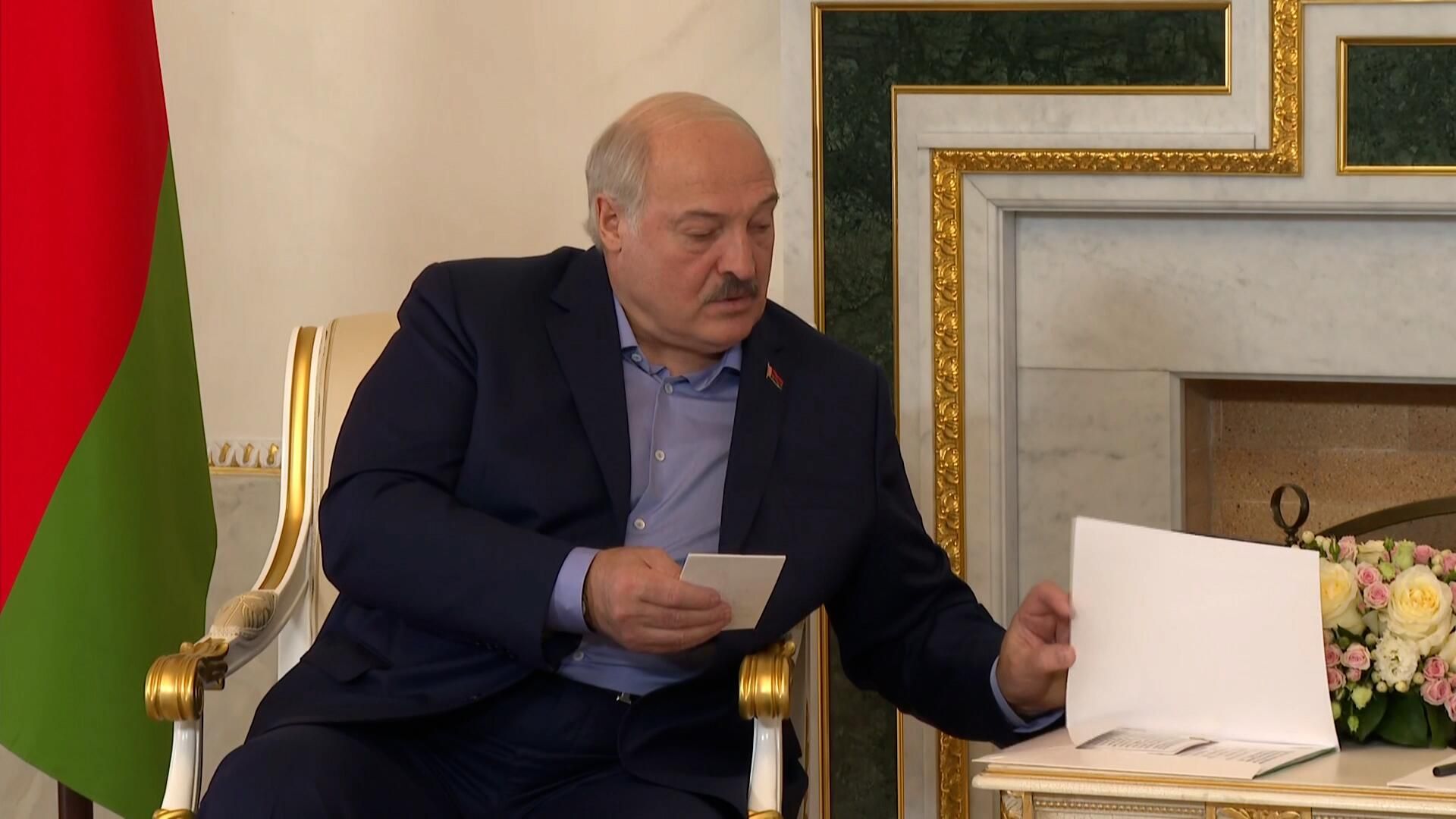 Лукашенко о карте по переброске Вооруженных сил Польши к границам Белоруссии Лукашенко о карте по переброске Вооруженных сил Польши к границам Белоруссии - РИА Новости, 1920, 23.07.2023