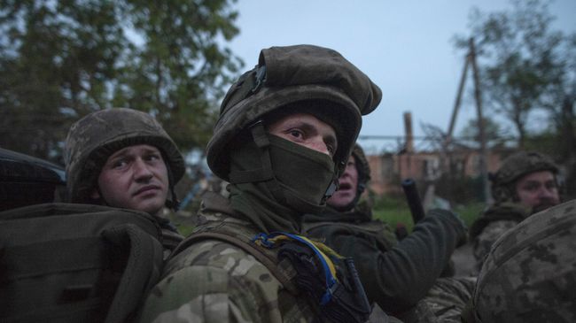 Украинские военные в Донецкой области