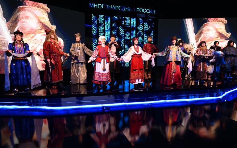 Стенд Многонародная Россия в конгрессно-выставочном центре Экспофорум