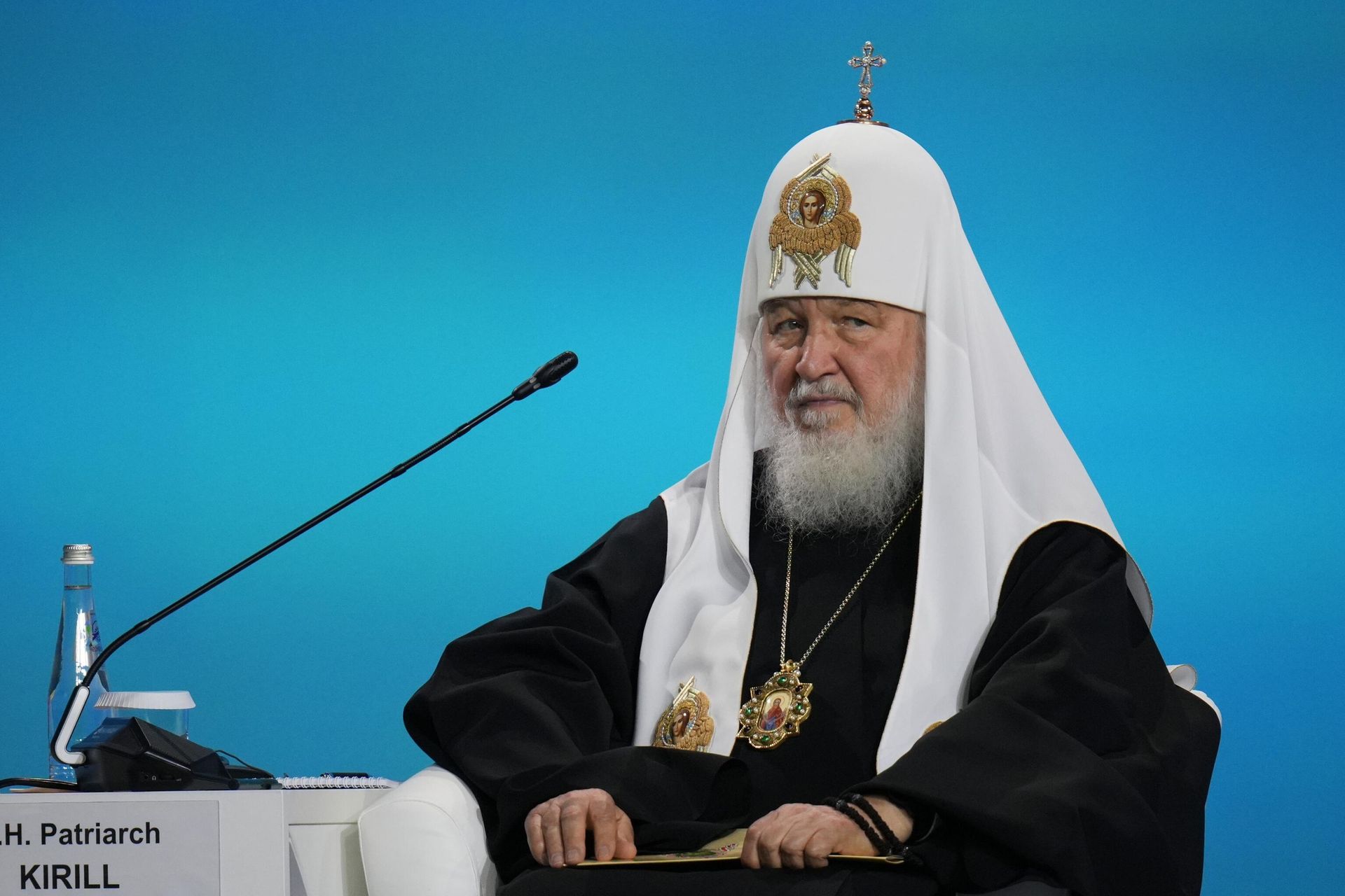 Патриарх Московский и всея Руси Кирилл на пленарном заседании II Cаммита и форума Россия - Африка Патриарх Московский и всея Руси Кирилл на пленарном заседании II Cаммита и форума Россия - Африка - РИА Новости, 1920, 27.07.2023