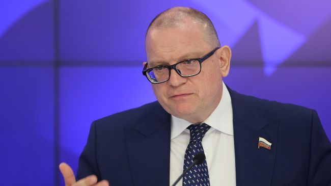 Заместитель председателя комитета СФ по экономической политике Константин Долгов на пресс-конференции в Международном мультимедийном пресс-центре Россия сегодня в Москве.