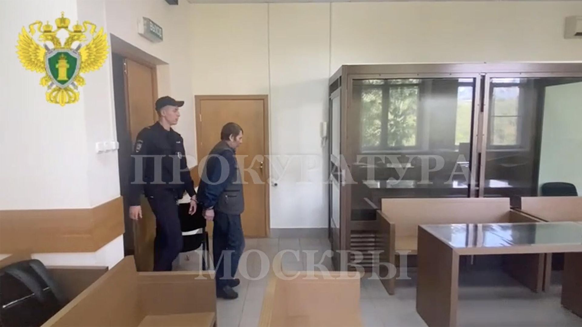 Судебное заседание по делу мужчины, толкнувшего несовершеннолетнего под поезд метро. Кадр видео Судебное заседание по делу мужчины, толкнувшего несовершеннолетнего под поезд метро. Кадр видео - РИА Новости, 1920, 02.08.2023