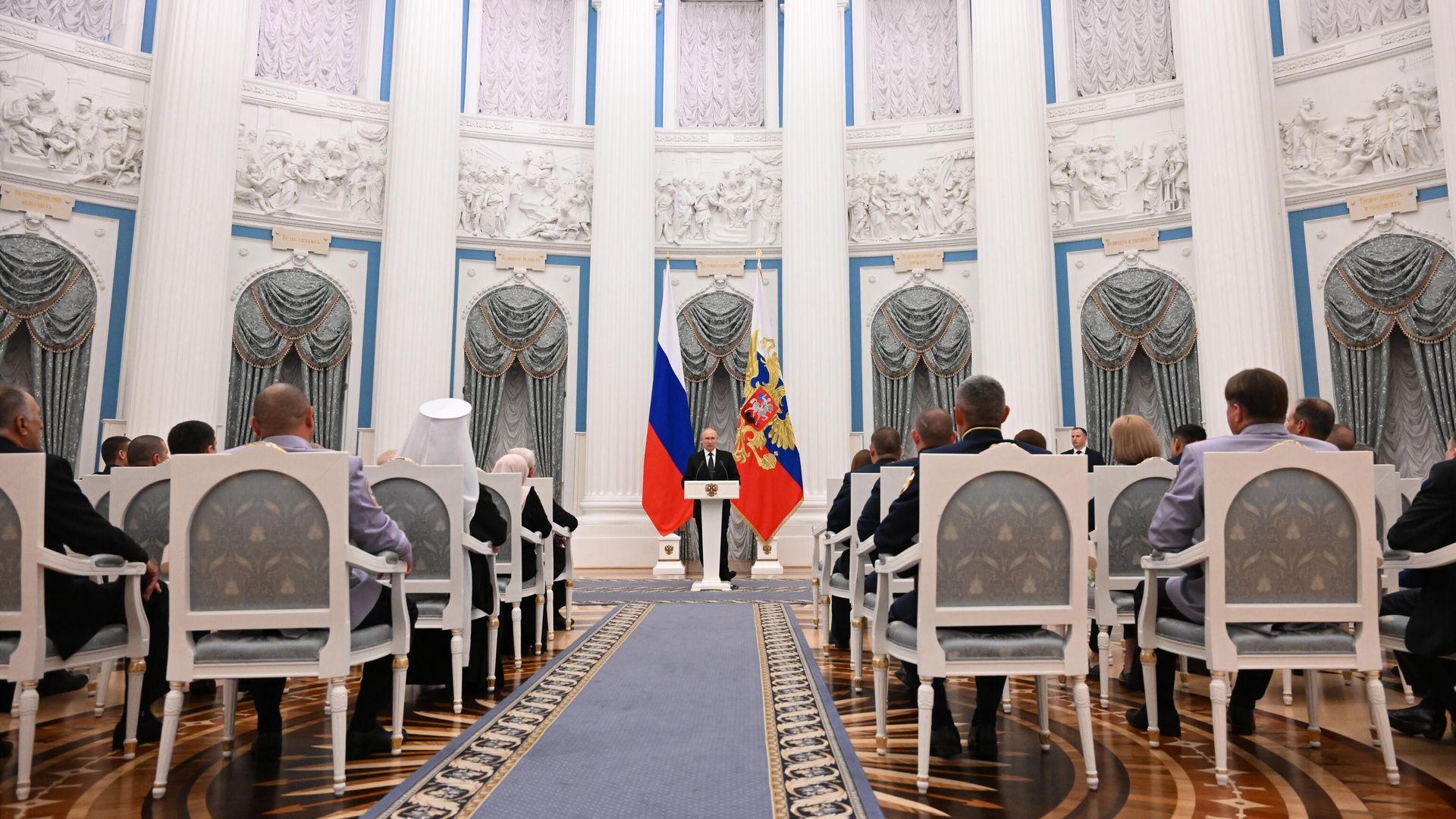 Президент РФ Владимир Путин на церемонии награждения государственными наградами Российской Федерации. 2 августа 2023 Президент РФ Владимир Путин на церемонии награждения государственными наградами Российской Федерации. 2 августа 2023 - РИА Новости, 1920, 02.08.2023