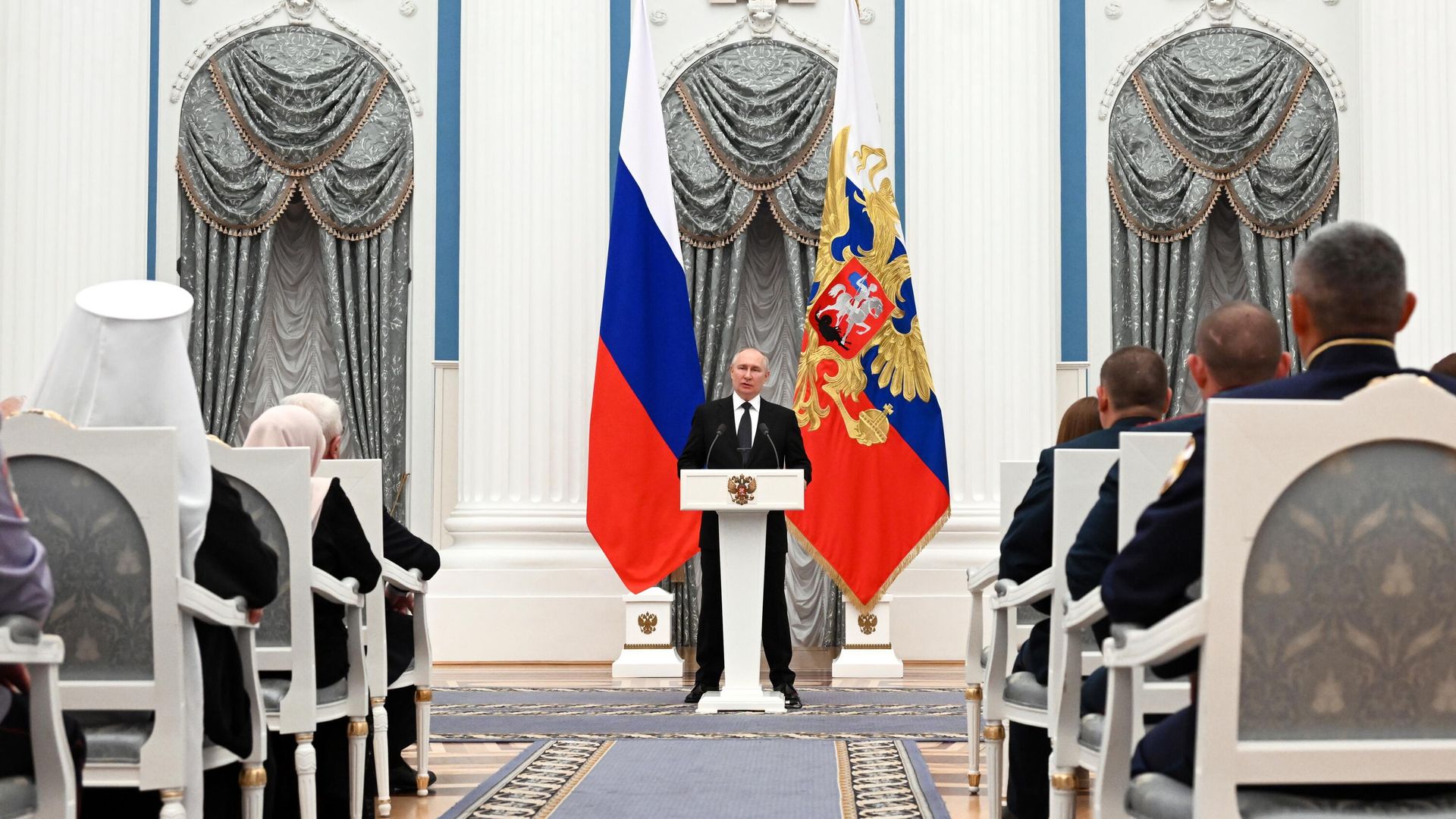 Владимир Путин на церемонии награждения государственными наградами Российской Федерации Владимир Путин на церемонии награждения государственными наградами Российской Федерации - РИА Новости, 1920, 02.08.2023