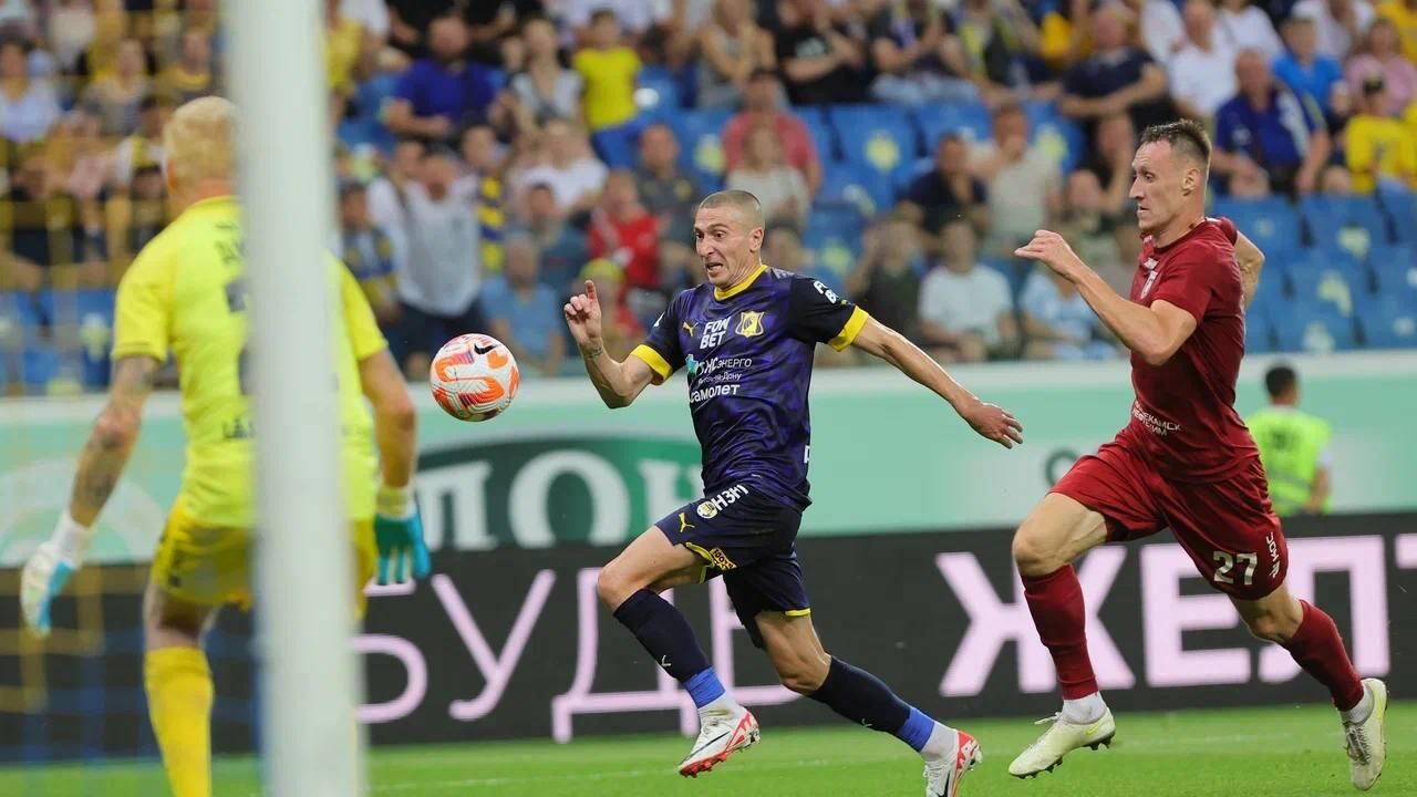 Игровой момент в матче Ростов - Рубин Игровой момент в матче Ростов - Рубин - РИА Новости, 1920, 12.08.2023