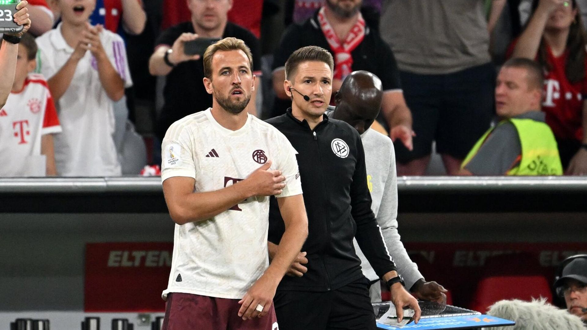 Нападающий Баварии Гарри Кейн Нападающий Баварии Гарри Кейн - РИА Новости, 1920, 13.08.2023