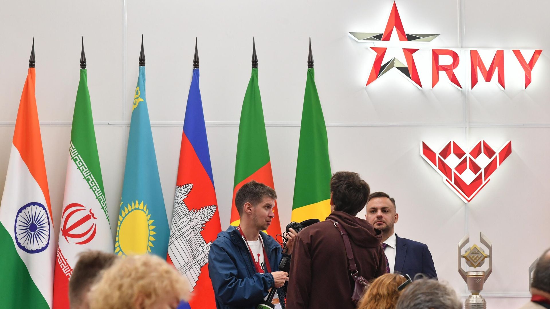 В пресс-центре на Международном военно-техническом форуме АРМИЯ-2023 в Конгрессно-выставочном центре Патриот - РИА Новости, 1920, 14.08.2023