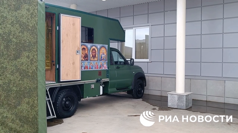 Военно-полевой храм для нужд спецоперации на форуме Армия-2023 Военно-полевой храм для нужд спецоперации на форуме Армия-2023