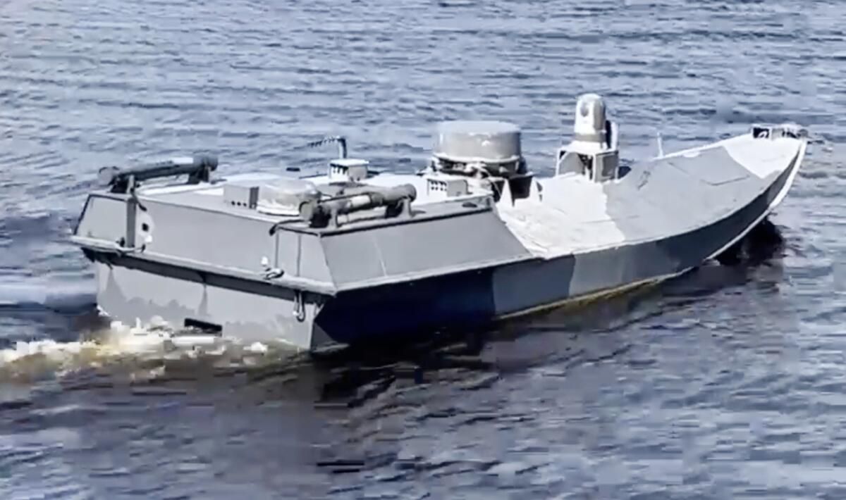 Изображение морского дрона, опубликованное украинскими источниками Изображение морского дрона, опубликованное украинскими источниками - РИА Новости, 1920, 12.12.2024