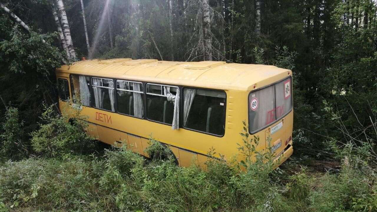 ДТП с участием школьного автобуса на автодороге Соликамск-Красновишерск ДТП с участием школьного автобуса на автодороге Соликамск-Красновишерск - РИА Новости, 1920, 20.08.2023
