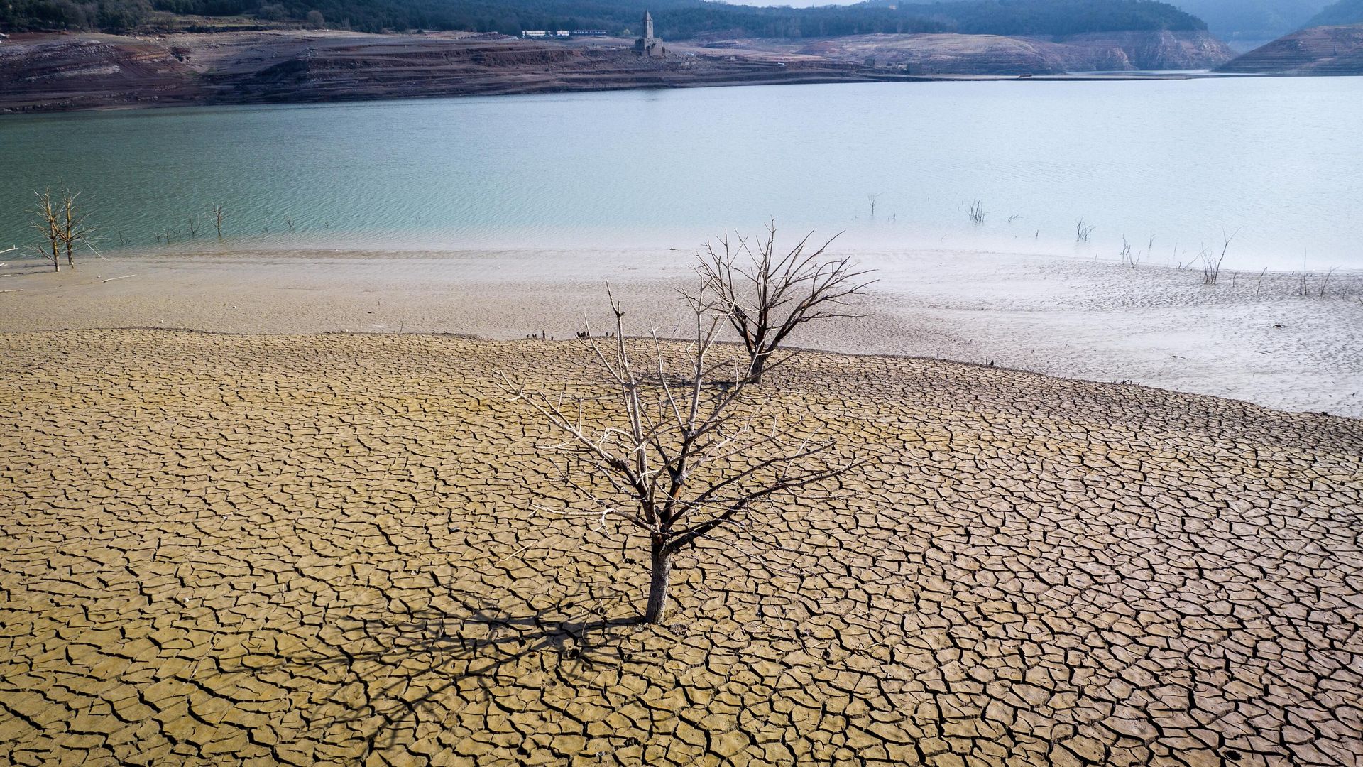 Засохшее водохранилище Сау в Испании Засохшее водохранилище Сау в Испании - РИА Новости, 1920, 09.01.2024