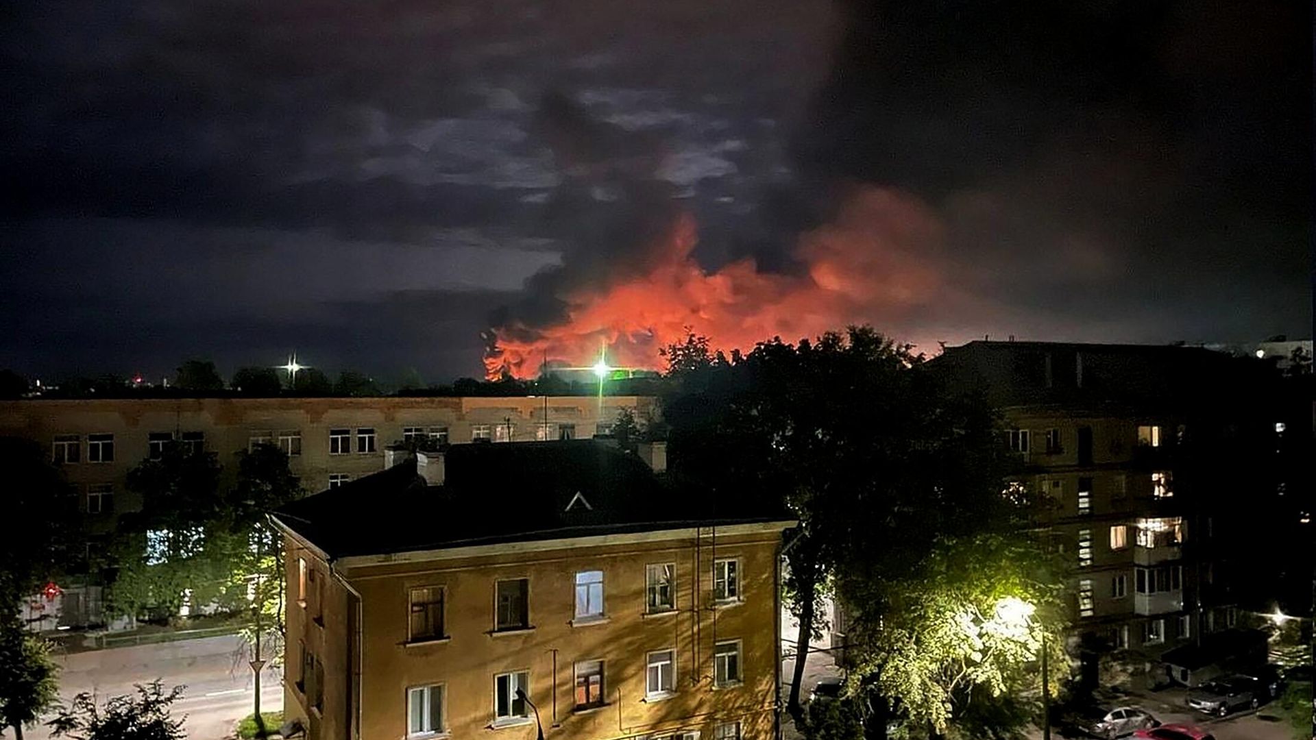 Последствия атаки беспилотников в Пскове Последствия атаки беспилотников в Пскове - РИА Новости, 1920, 30.08.2023