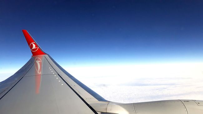 Самолет авиакомпании Turkish Airlines Самолет авиакомпании Turkish Airlines