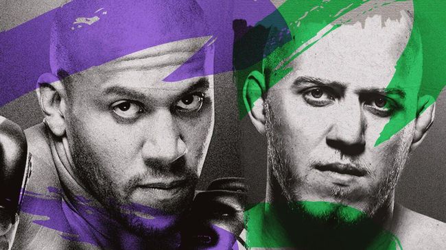 Афиша боя Гана против Спивака на турнире UFC в Париже Афиша боя Гана против Спивака на турнире UFC в Париже