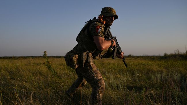 Военнослужащий группы огневой поддержки ВС России