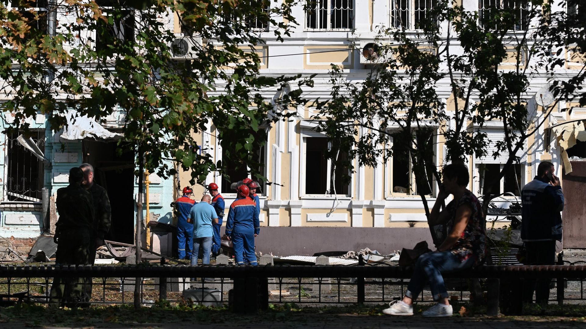 Последствия падения беспилотника в Ростове-на-Дону. 7 сентября 2023 Последствия падения беспилотника в Ростове-на-Дону. 7 сентября 2023 - РИА Новости, 1920, 07.09.2023