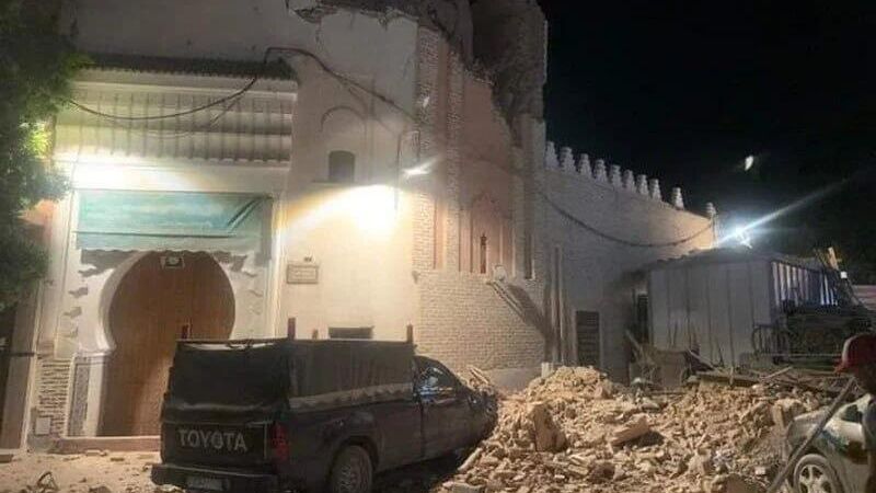 Повреждения в результате прошедшего в 80 километрах от Марракеша землетрясения Повреждения в результате прошедшего в 80 километрах от Марракеша землетрясения - РИА Новости, 1920, 09.09.2023