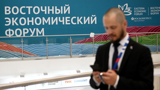 Участник Восточного экономического форума во Владивостоке