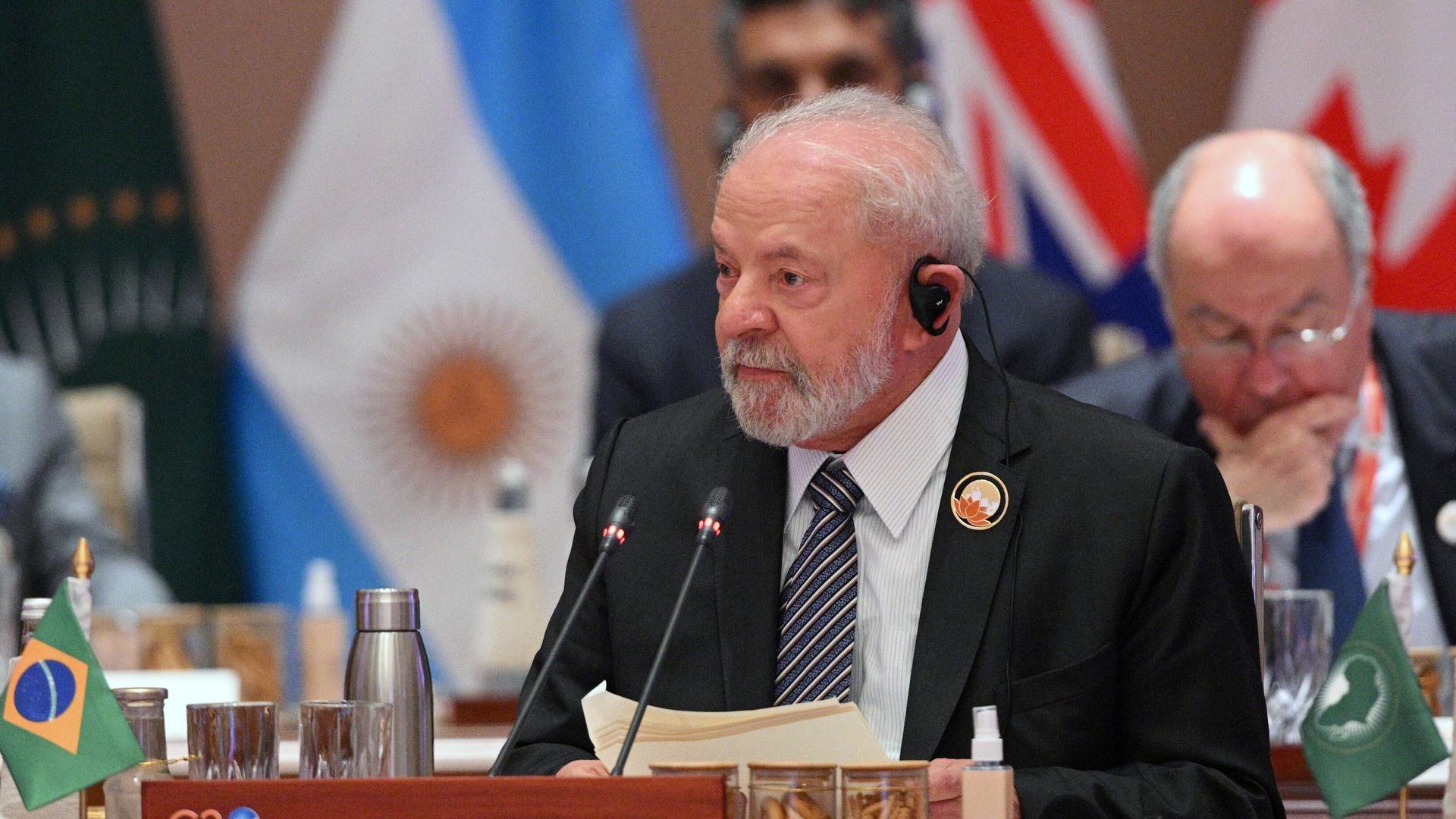 Президент Бразилии Лула да Силва на саммите G20 в Нью-Дели Президент Бразилии Лула да Силва на саммите G20 в Нью-Дели - РИА Новости, 1920, 05.12.2023
