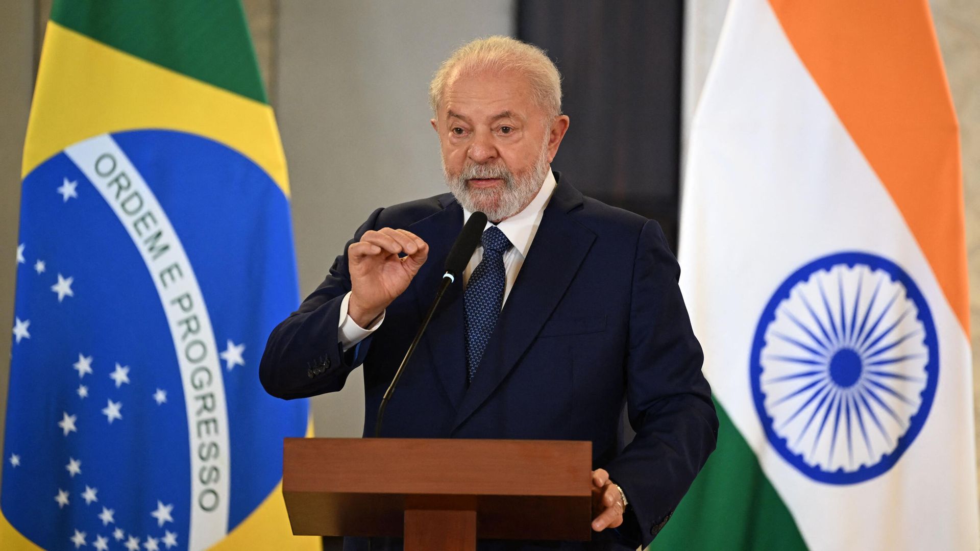 Президент Бразилии Лула да Силва на саммите G20 в Нью-Дели Президент Бразилии Лула да Силва на саммите G20 в Нью-Дели - РИА Новости, 1920, 11.09.2023