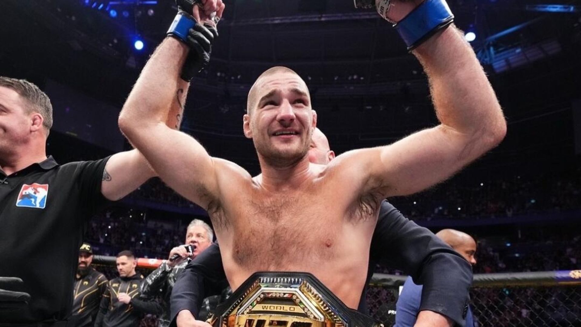 Шон Стрикленд с поясом UFC Шон Стрикленд с поясом UFC - РИА Новости, 1920, 17.09.2023