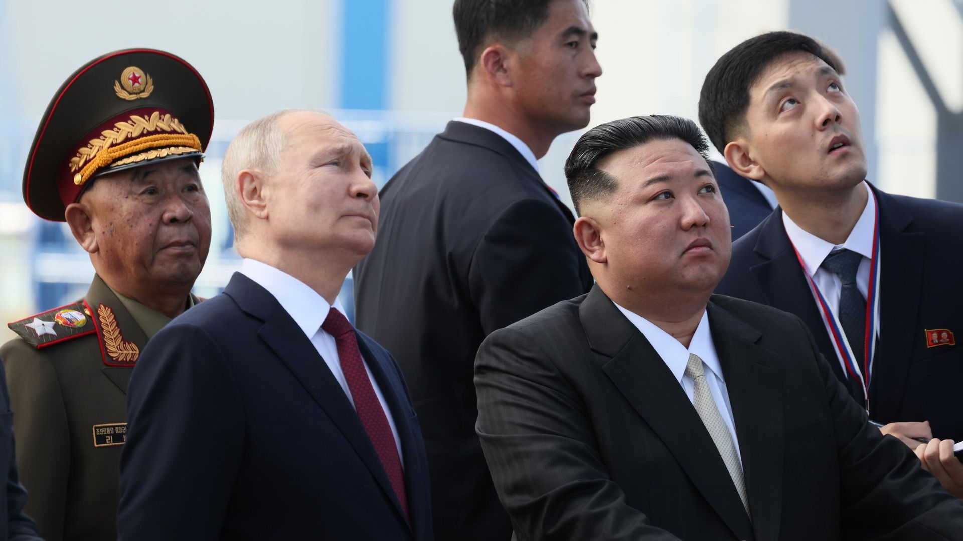 Президент РФ Владимир Путин и председатель Государственного совета КНДР Ким Чен Ын Президент РФ Владимир Путин и председатель Государственного совета КНДР Ким Чен Ын - РИА Новости, 1920, 14.09.2023