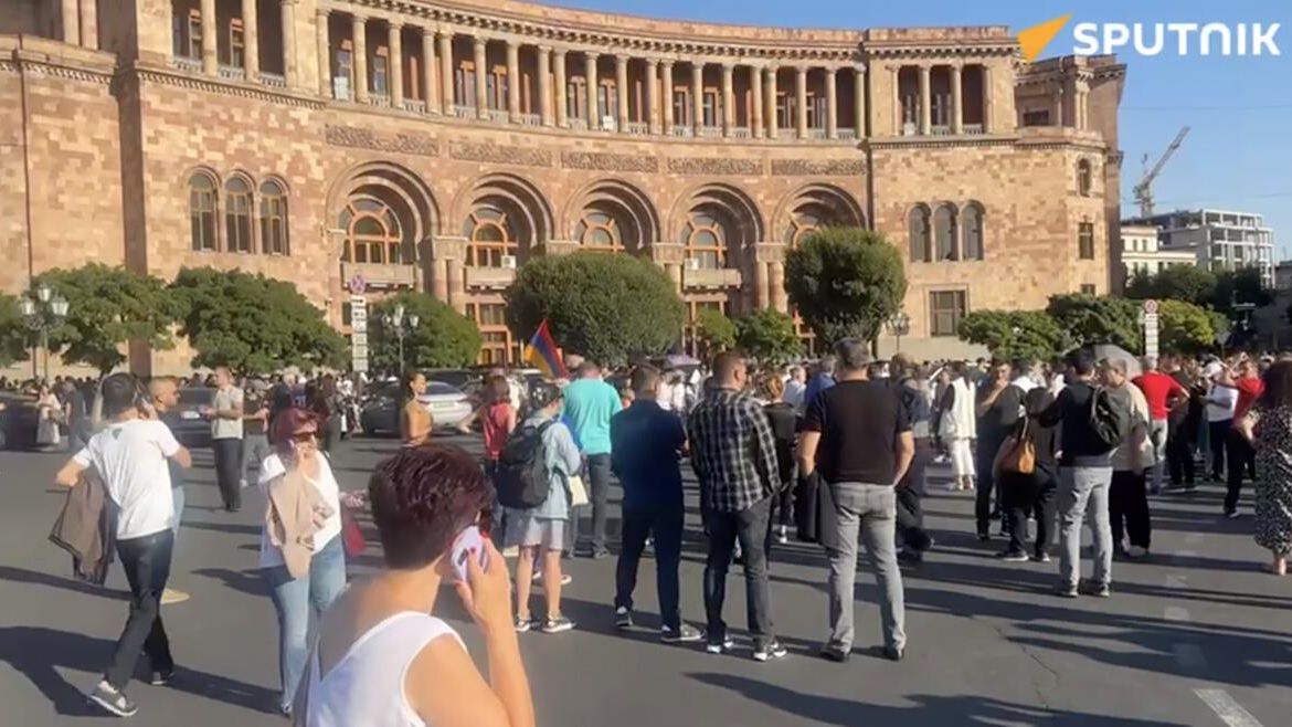 Акция протеста в Ереване Акция протеста в Ереване - РИА Новости, 1920, 19.09.2023