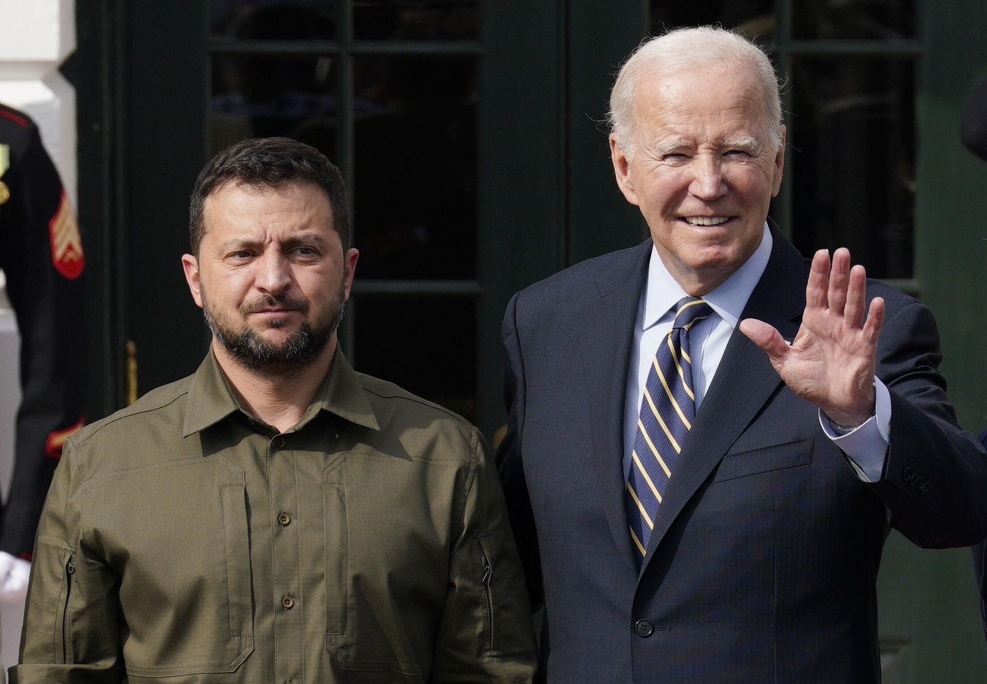 Президент Украины Владимир Зеленский и президент США Джо Байден во время встречи в Белом доме Президент Украины Владимир Зеленский и президент США Джо Байден во время встречи в Белом доме - РИА Новости, 1920, 26.09.2023