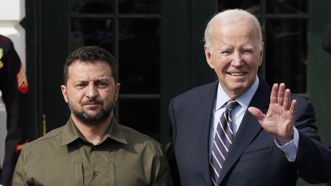 Президент Украины Владимир Зеленский и президент США Джо Байден