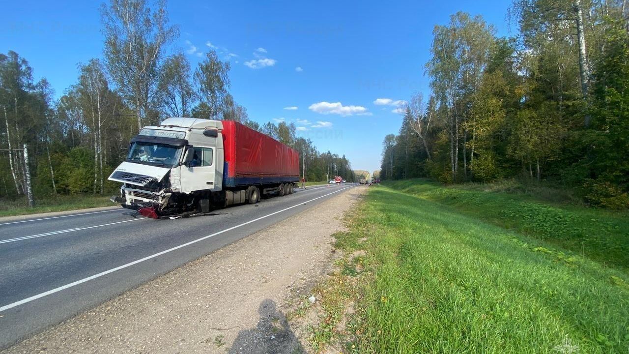На месте ДТП в Мосальском районе Калужской области На месте ДТП в Мосальском районе Калужской области - РИА Новости, 1920, 22.09.2023