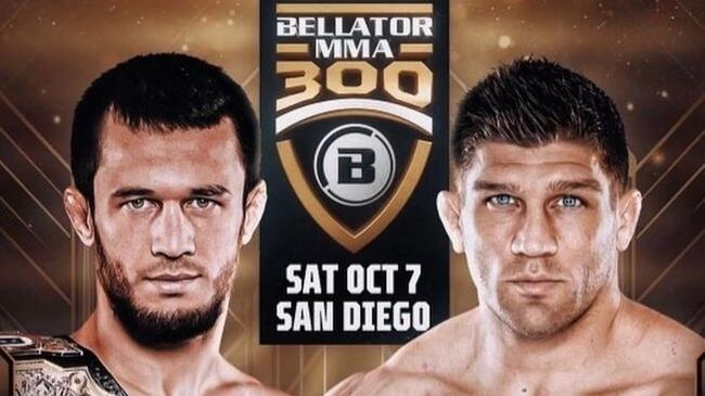Афиша боя Нурмагомедова против Примуса на Bellator 300
