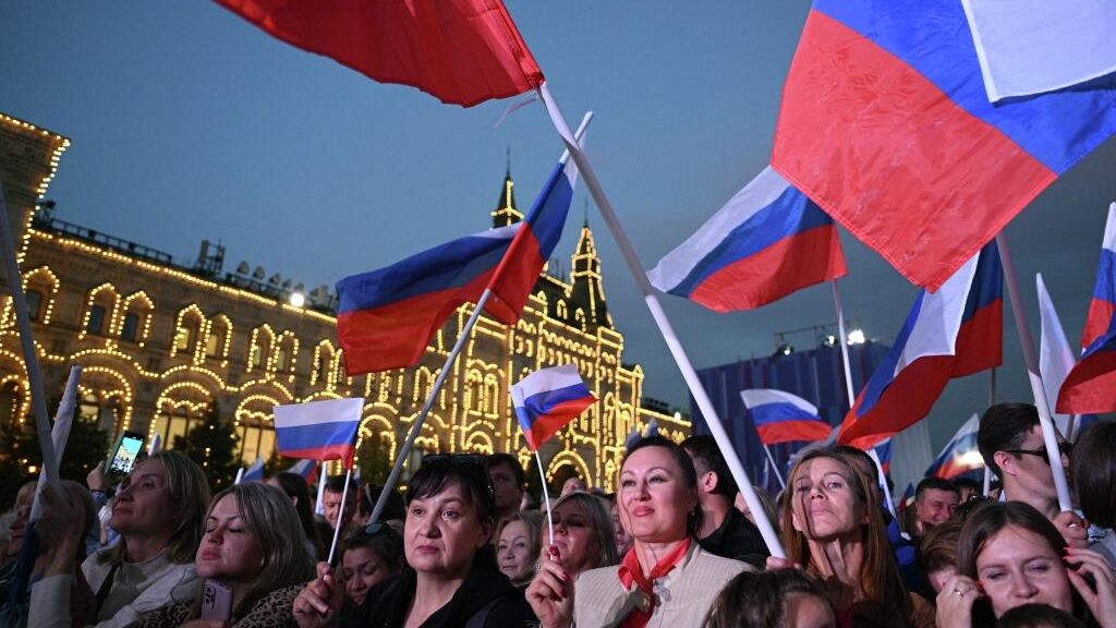 Концерт на Красной площади в честь годовщины воссоединения новых территорий с Россией Концерт на Красной площади в честь годовщины воссоединения новых территорий с Россией - РИА Новости, 1920, 30.09.2023