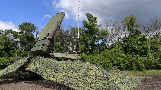Работа зенитно-ракетной системы ПВО