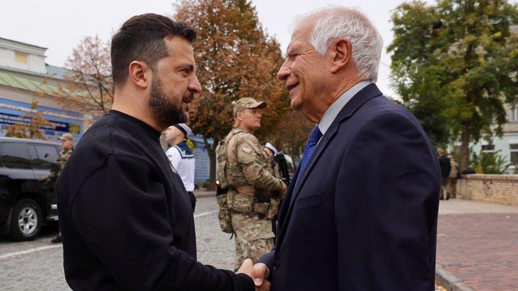 Владимир Зеленский и Жозеп Боррель в Киеве Владимир Зеленский и Жозеп Боррель в Киеве - РИА Новости, 1920, 01.10.2023