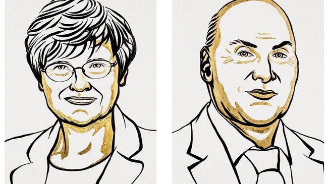 Нобелевские лауреаты по физиологии и медицине 2023 года Каталин Карико и Дрю Вайсман Нобелевские лауреаты по физиологии и медицине 2023 года Каталин Карико и Дрю Вайсман