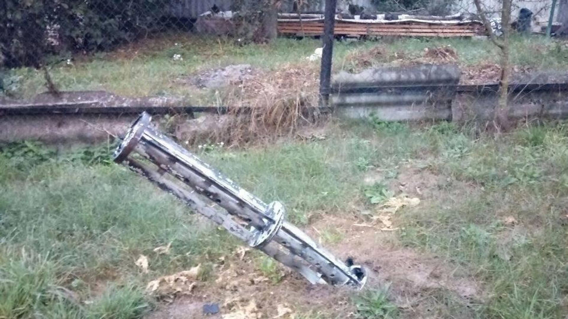Фрагмент боеприпаса, использованного ВСУ при обстреле брянского поселка Климово Фрагмент боеприпаса, использованного ВСУ при обстреле брянского поселка Климово - РИА Новости, 1920, 04.10.2023