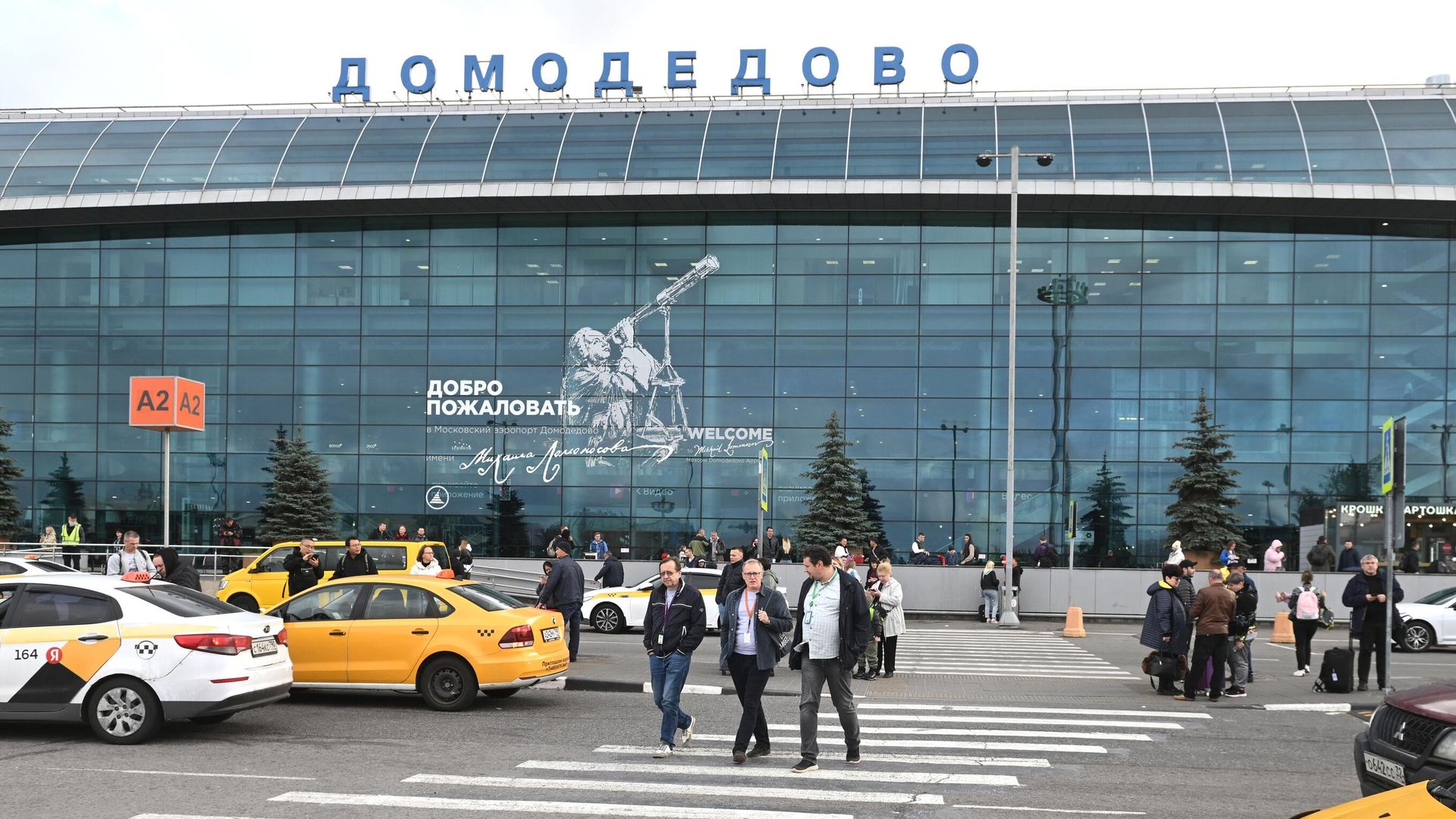 Пассажиры возле аэропорта Домодедово Пассажиры возле аэропорта Домодедово - РИА Новости, 1920, 19.07.2024