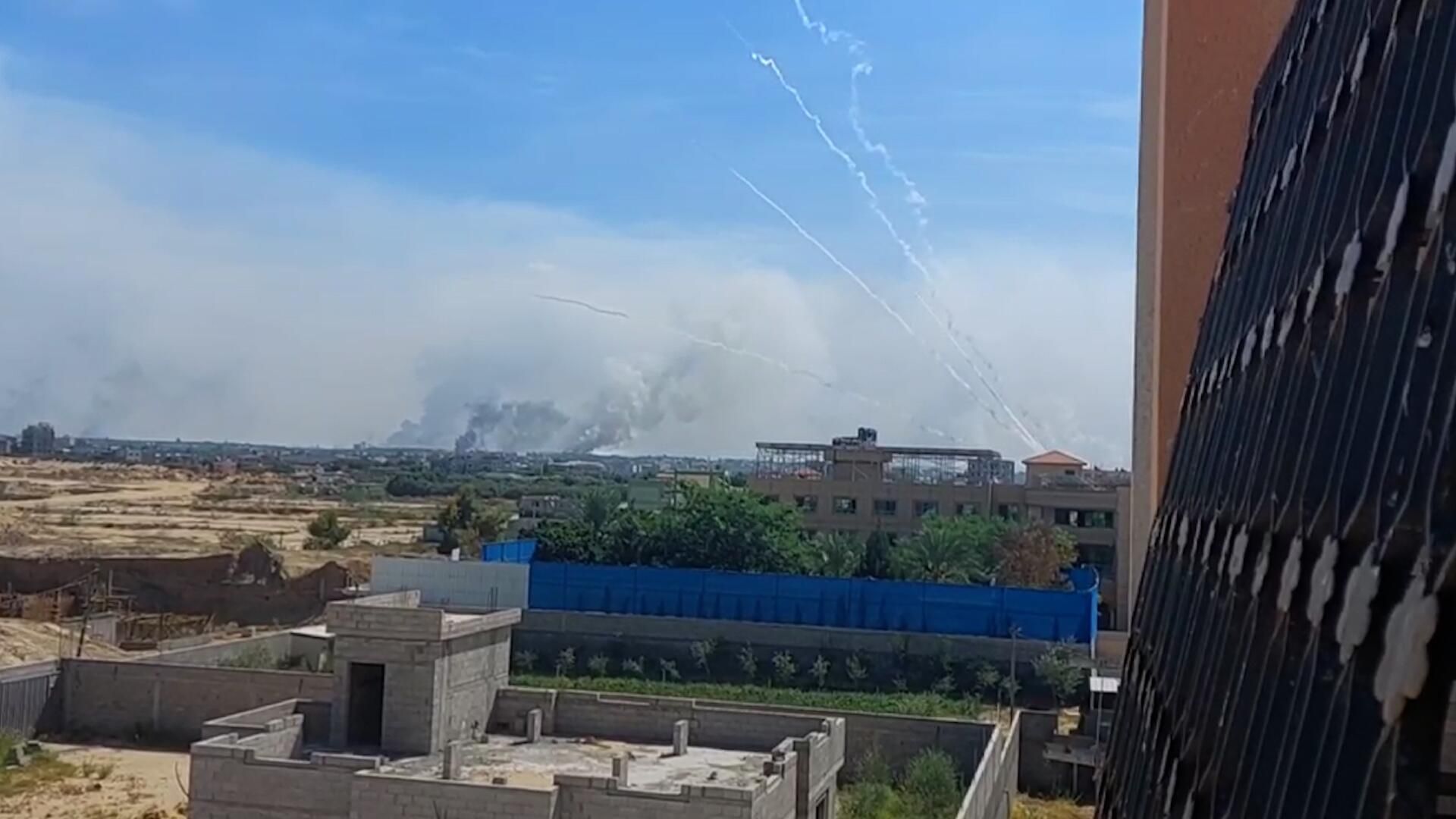 Ракетные удары палестинских группировок по Израилю Ракетные удары палестинских группировок по Израилю - РИА Новости, 1920, 07.10.2023