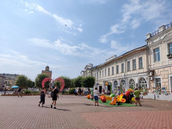 Туристы в центре Мурома