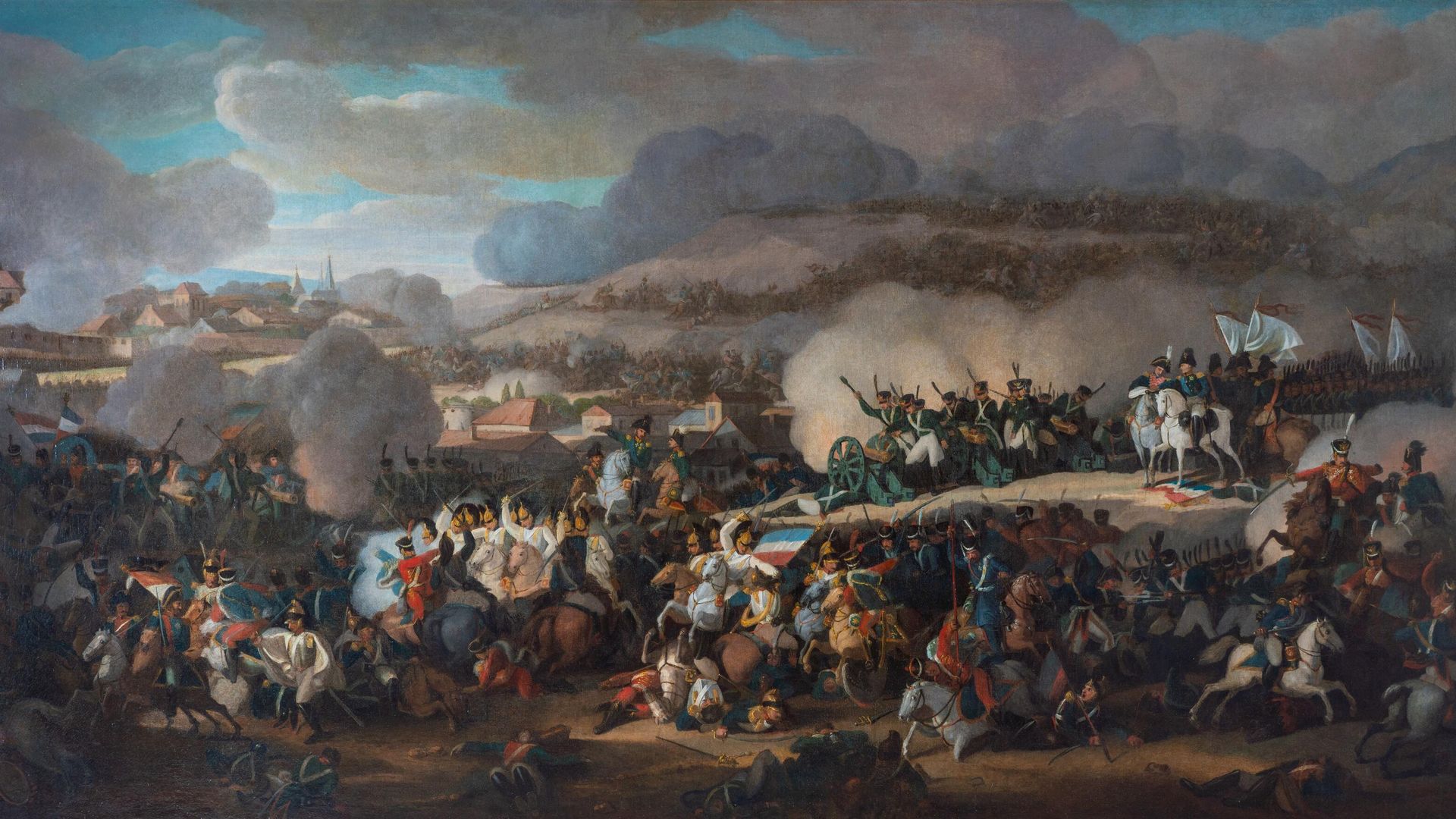 Сражение под Лейпцигом, В.И. Мошков, 1815 г. Сражение под Лейпцигом, В.И. Мошков, 1815 г. - РИА Новости, 1920, 16.10.2023