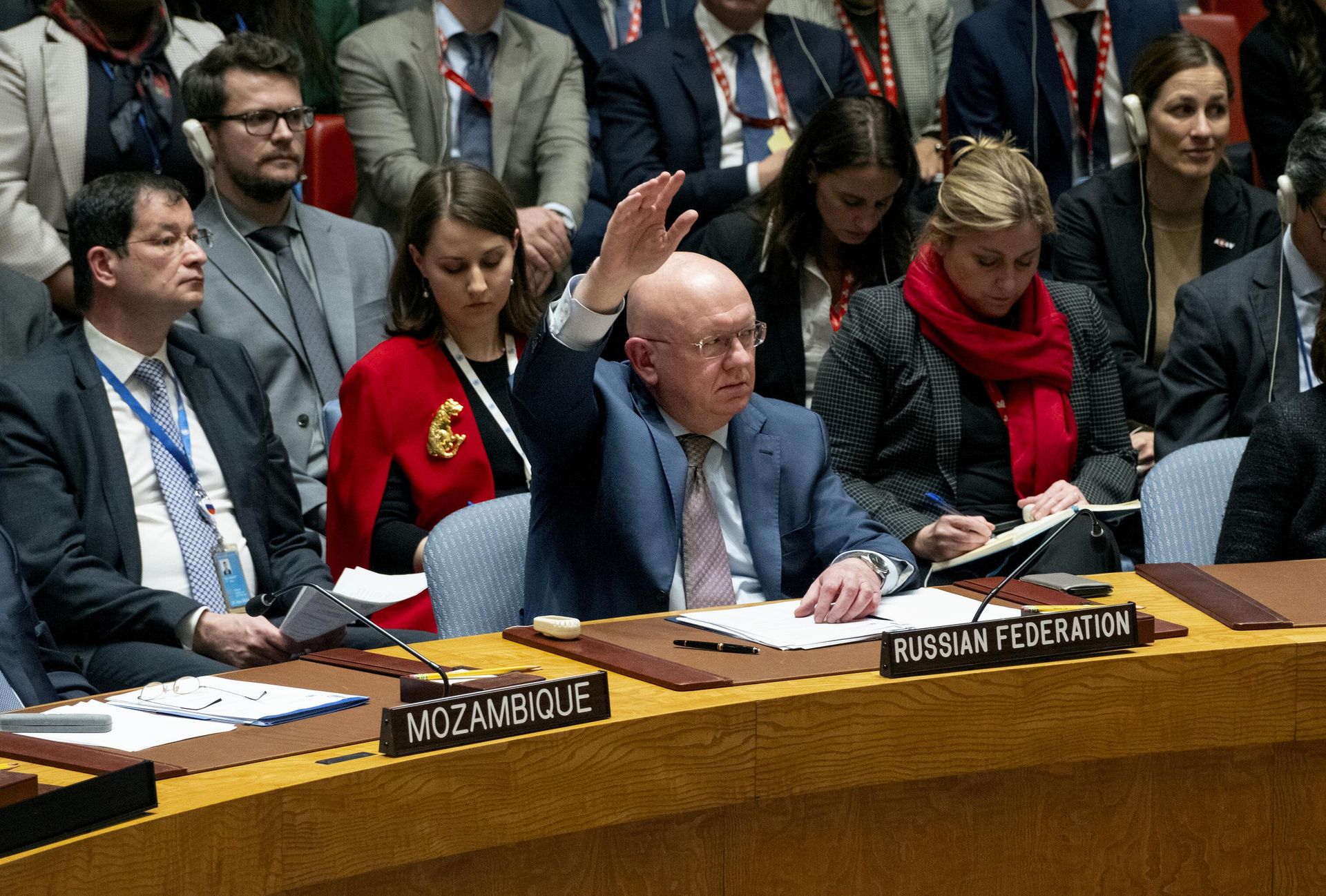 Посол России в ООН Василий Небензя во время заседания Совета Безопасности ООН Посол России в ООН Василий Небензя во время заседания Совета Безопасности ООН - РИА Новости, 1920, 30.10.2023