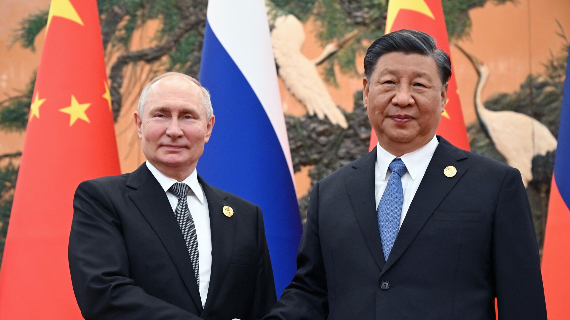 Президент России Владимир Путин и председатель КНР Си Цзиньпин - РИА Новости, 1920, 19.03.2024