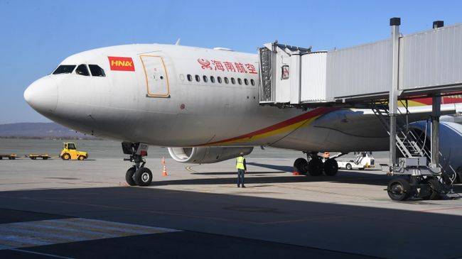Самолет китайской авиакомпании Hainan Airlines